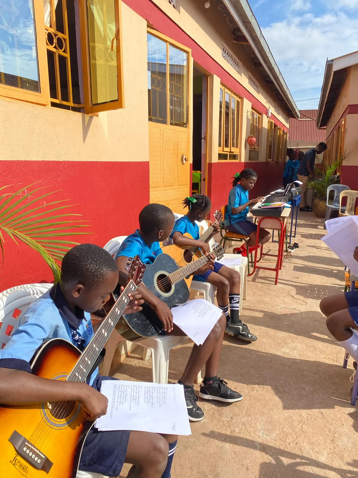 Edhen learners doing classroom activities