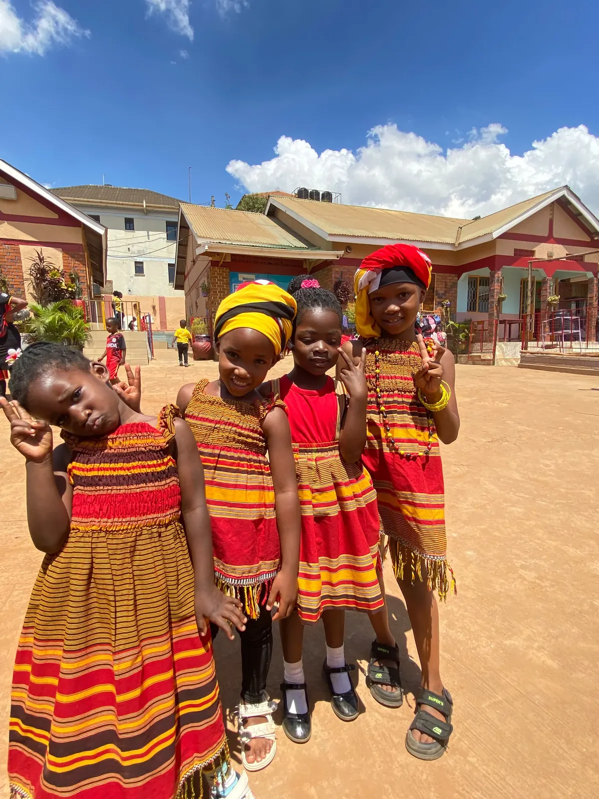 Edhen learners at a cultural performance